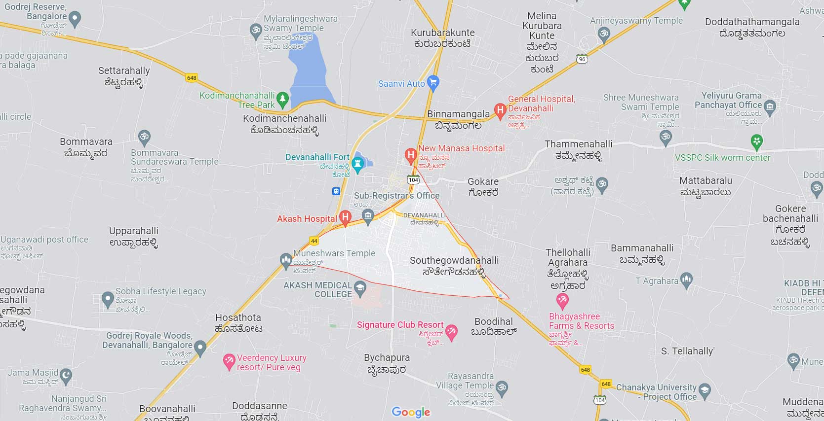 Brigade Orchards Location Map