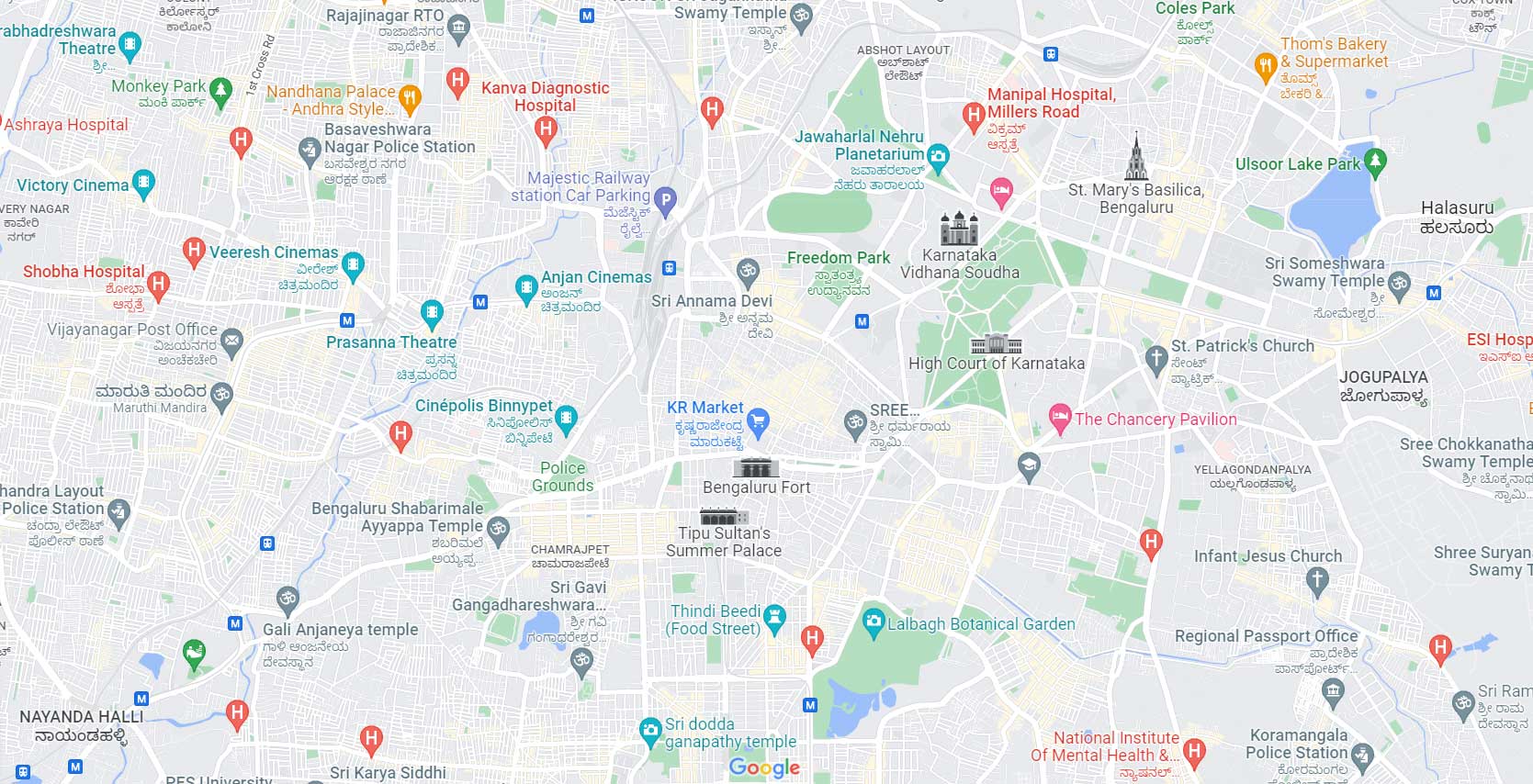 Brigade Upper Crust Location Map